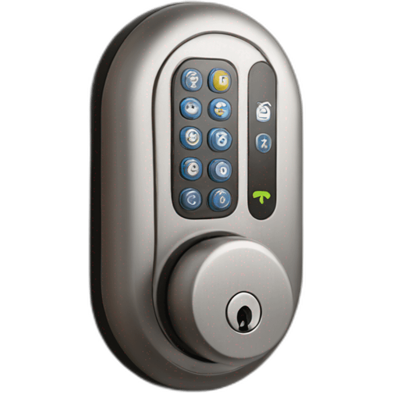 smart lock with code panel emoji