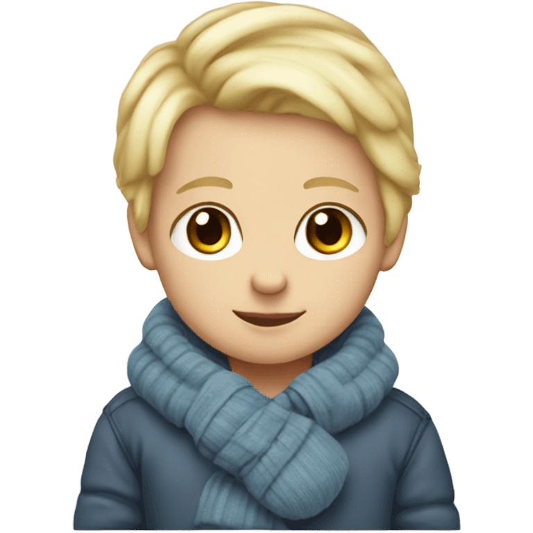 blonde babyboy wearing mittens emoji