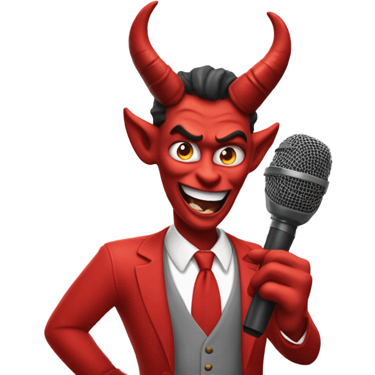 Devil mic drop emoji