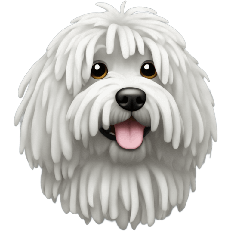 Puli dog (entire), black color emoji