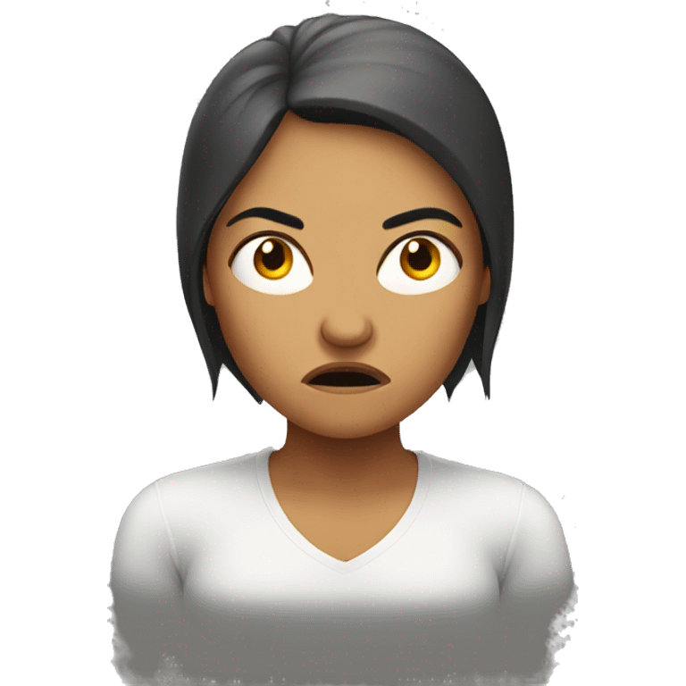 Angry round woman  emoji