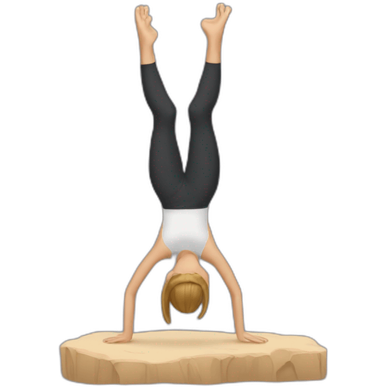 Hand stand emoji