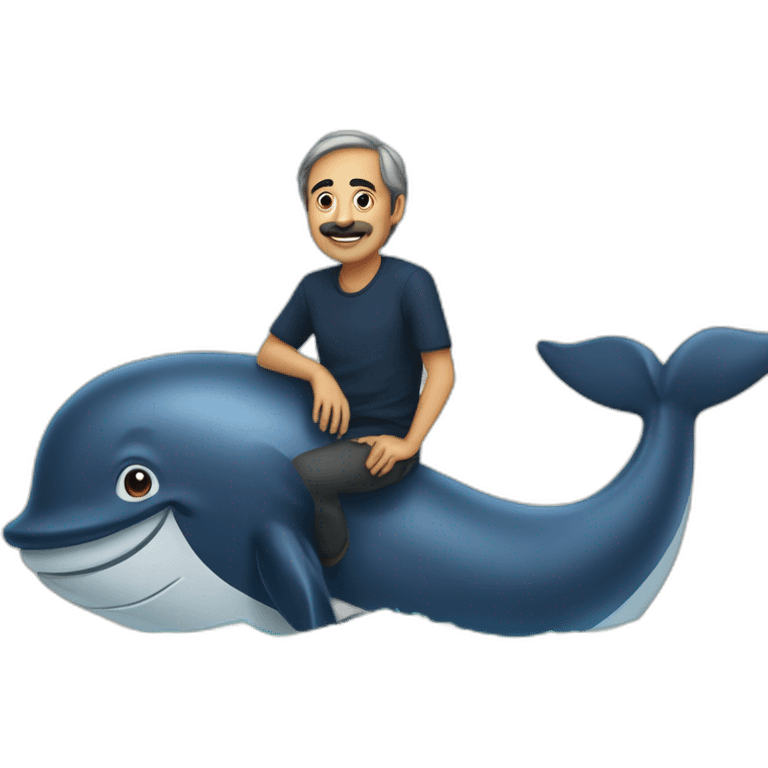 zemmour sur une baleine emoji