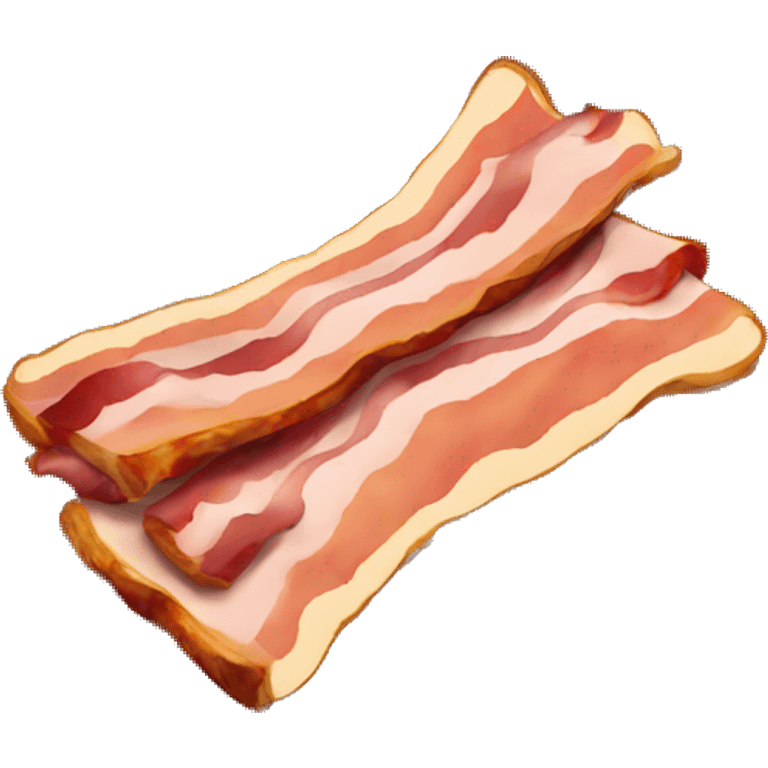 bacon on black emoji