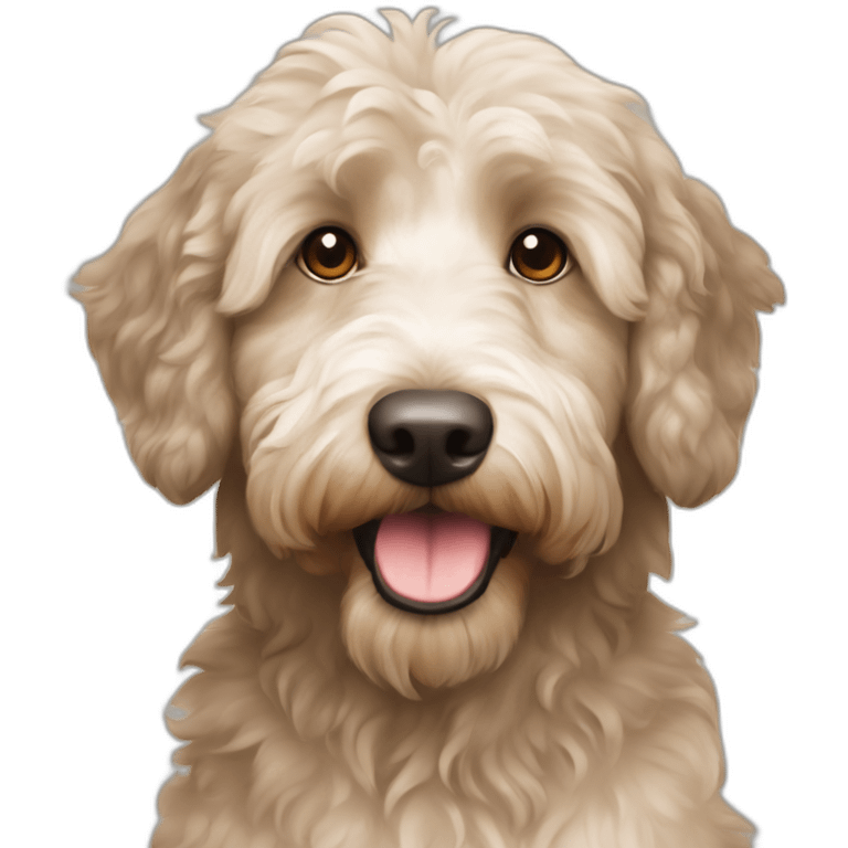 beige aussiedoodle emoji