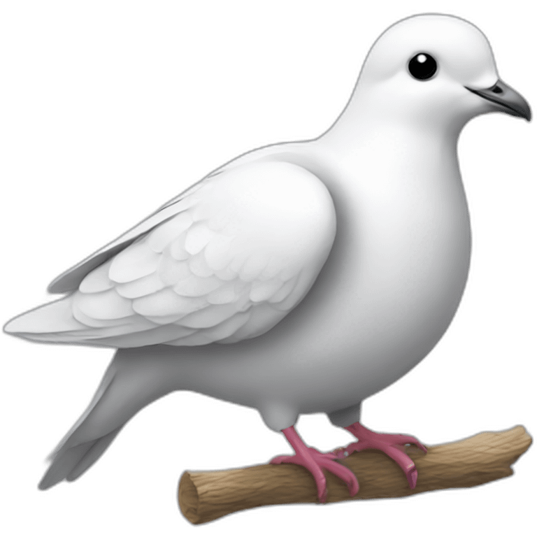 Dove with helmet emoji