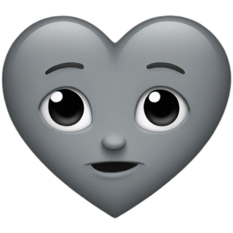 Grey heart emoji