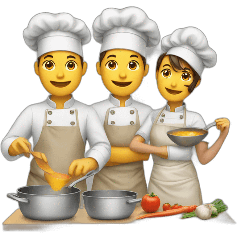 Cooking together emoji