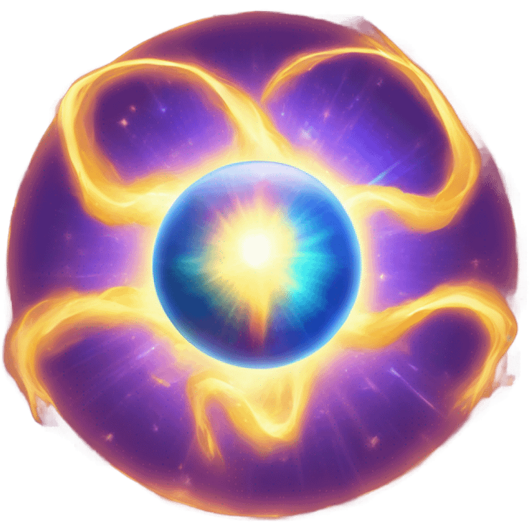 Orb of energy glowing  emoji