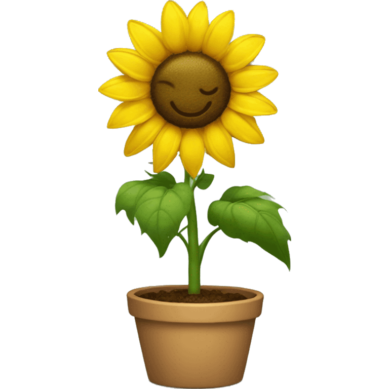 Sunflower being cute emoji