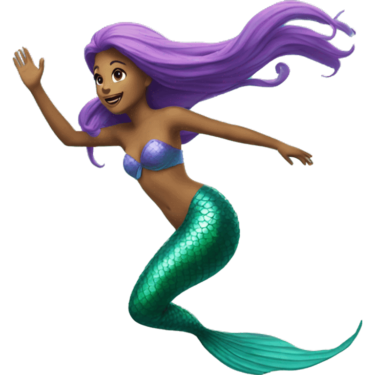 mermaid flying emoji