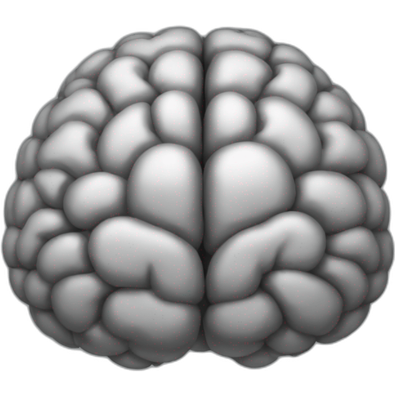 brain grey emoji