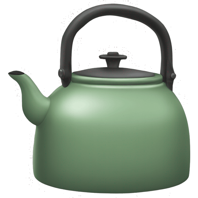 Sage green kettle emoji