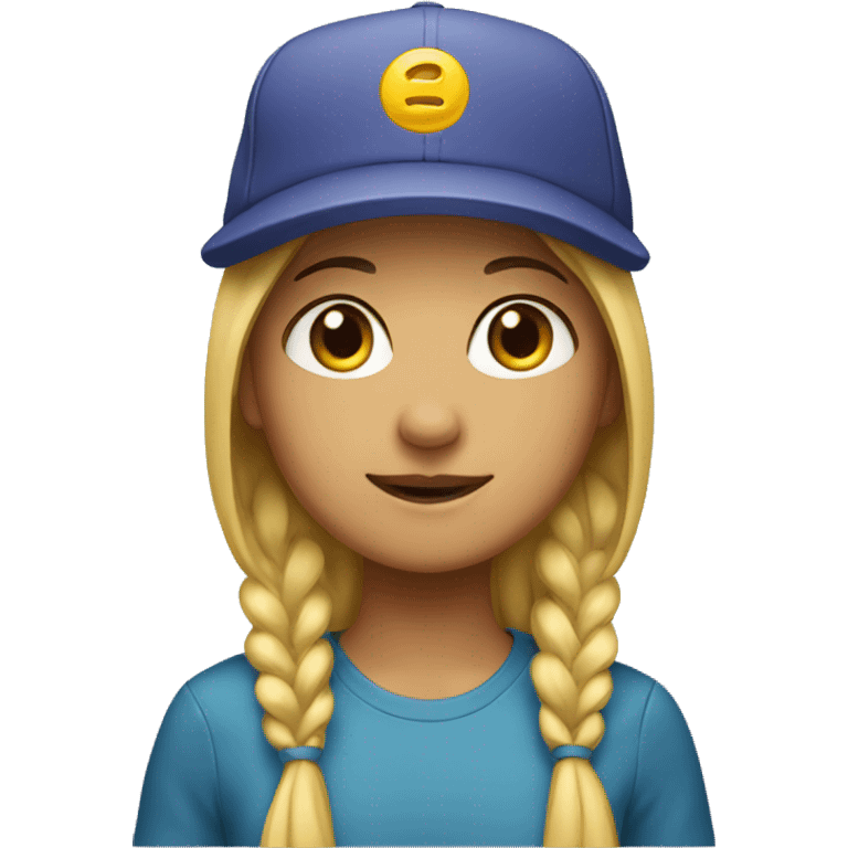 girl wearing cap emoji