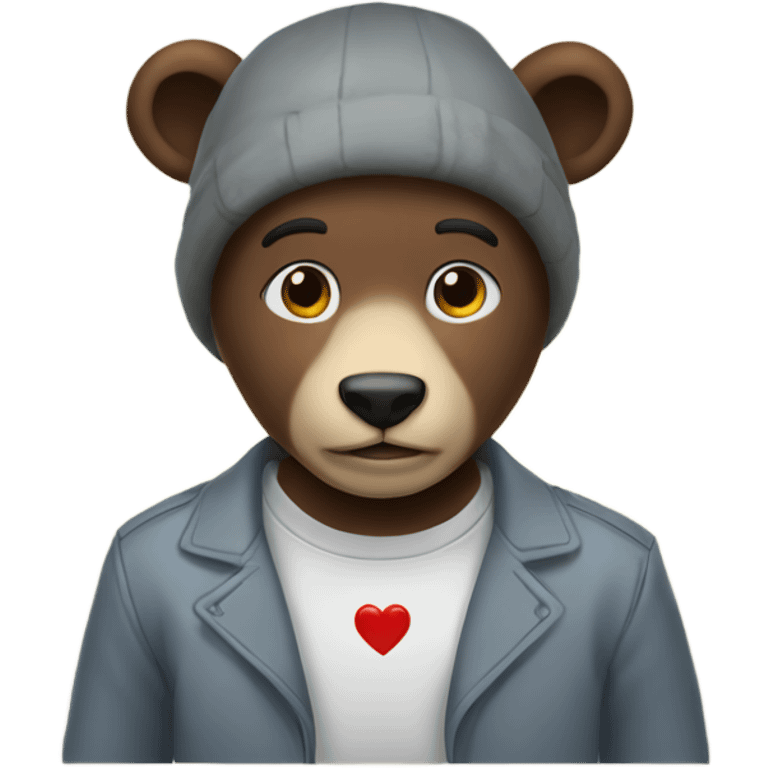 Oso con corazon  emoji