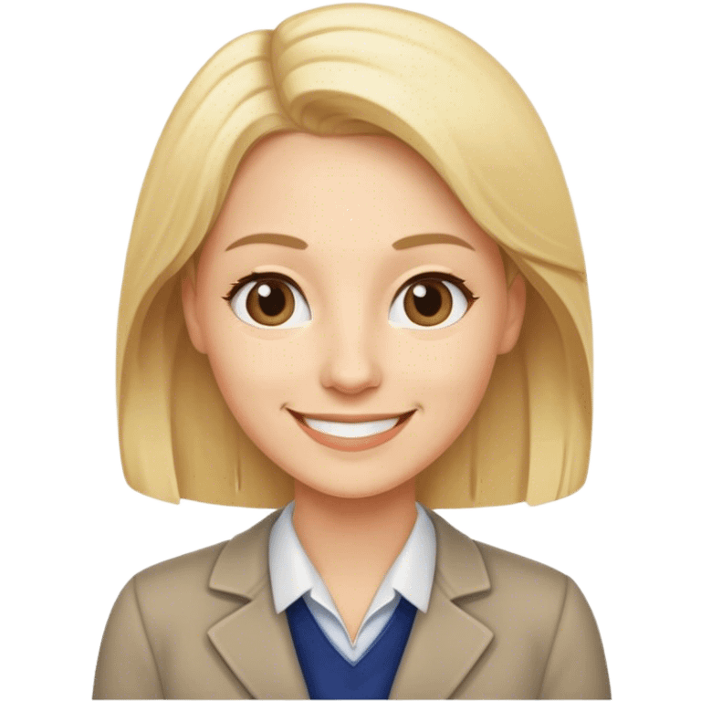 Teacher blond emoji