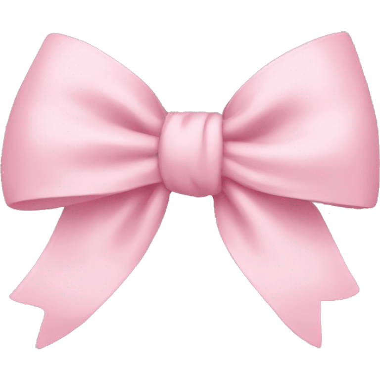 light pink bow on light pink bow emoji