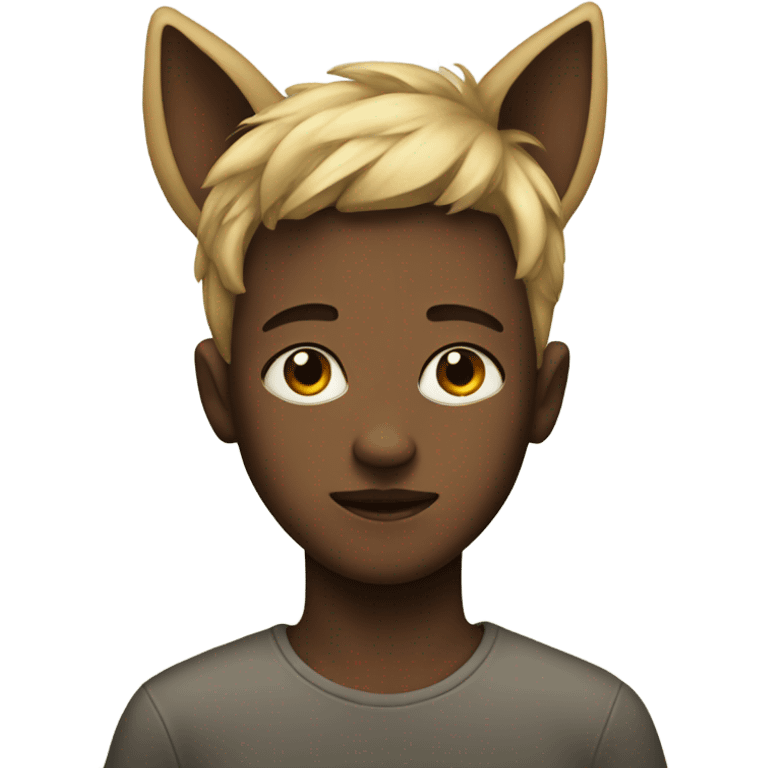 boy with animal ears artwork emoji