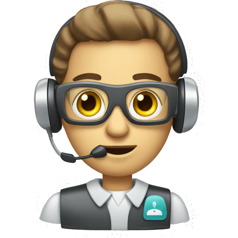 call center robot emoji