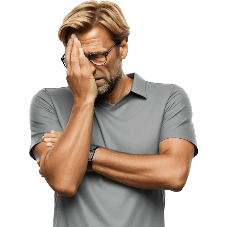 Jurgen Klopp facepalm emoji emoji