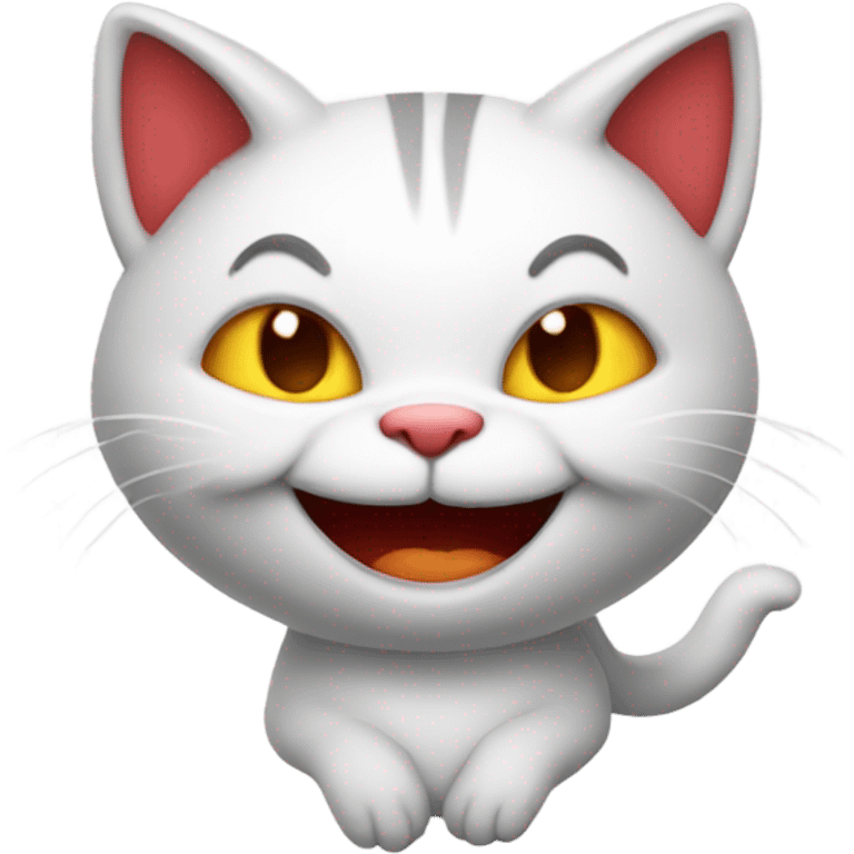 Smiling devil kitty emoji