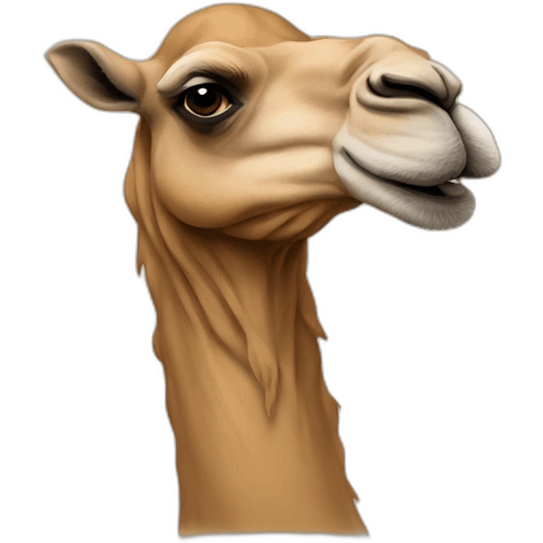 camel with human face emoji