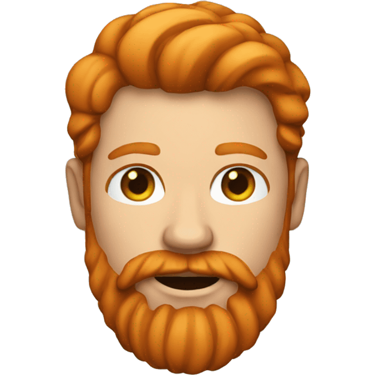 Ginger man with beard emoji