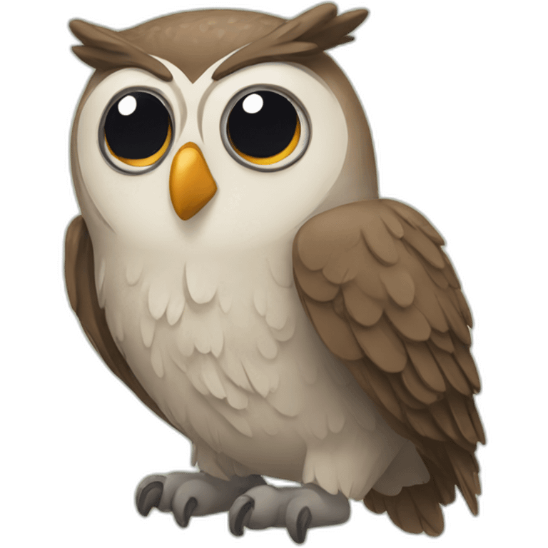 tired owl emoji