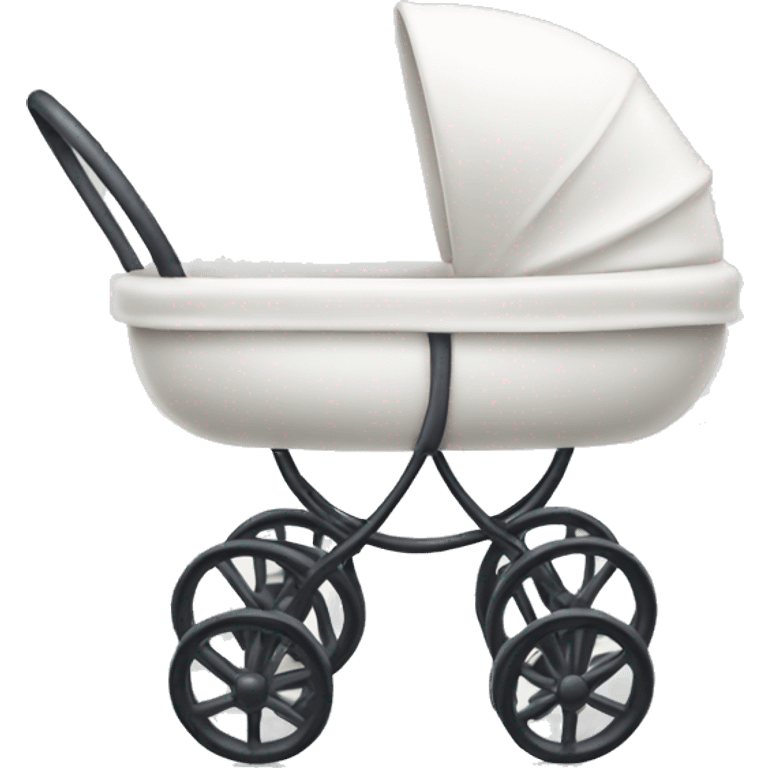 white baby buggy emoji