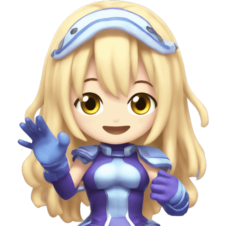 hyperdimension neptunia neptune TAKING off her gloves emoji