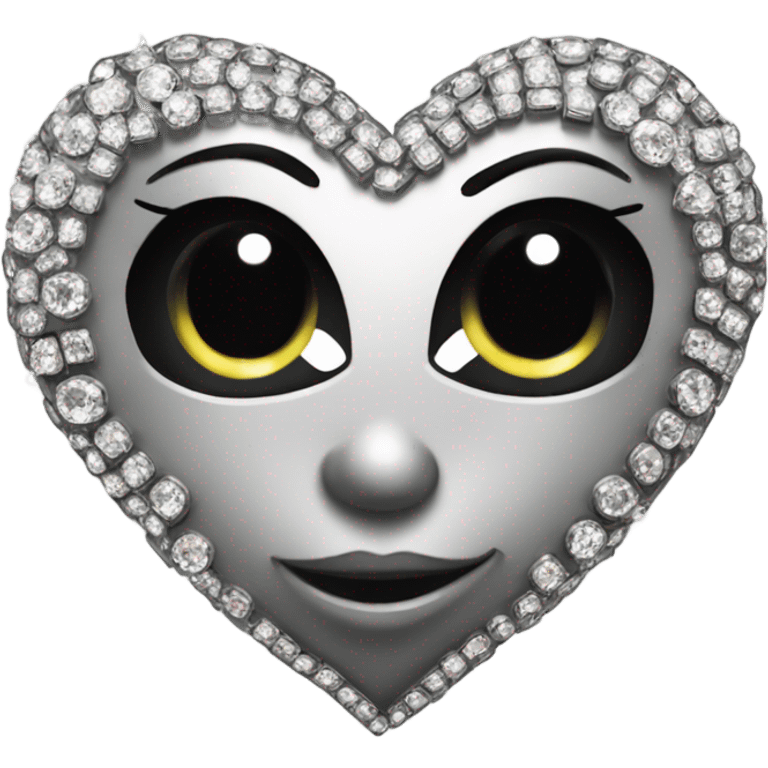 Blinged heart bling bling emoji