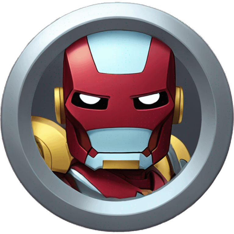 Ironman with teen Titans go emoji