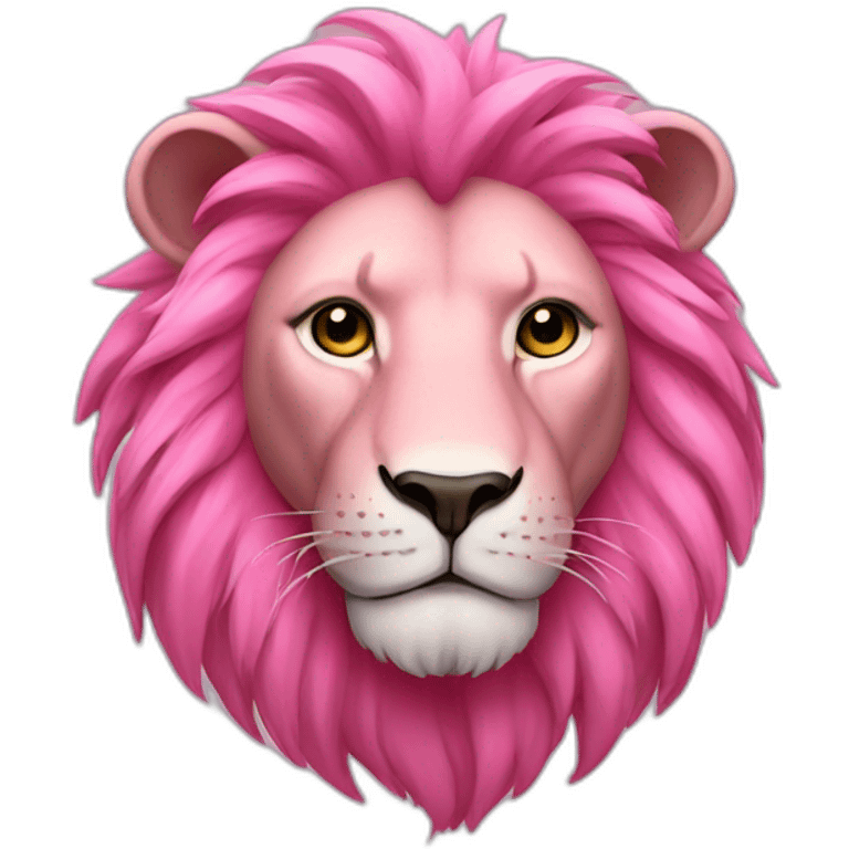 pink lion emoji