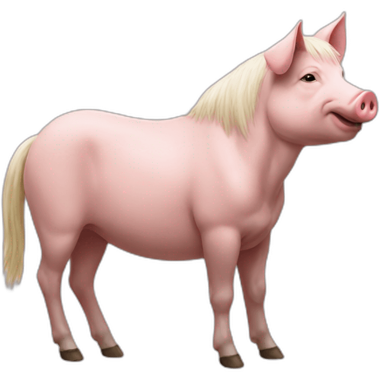 pig on horse emoji