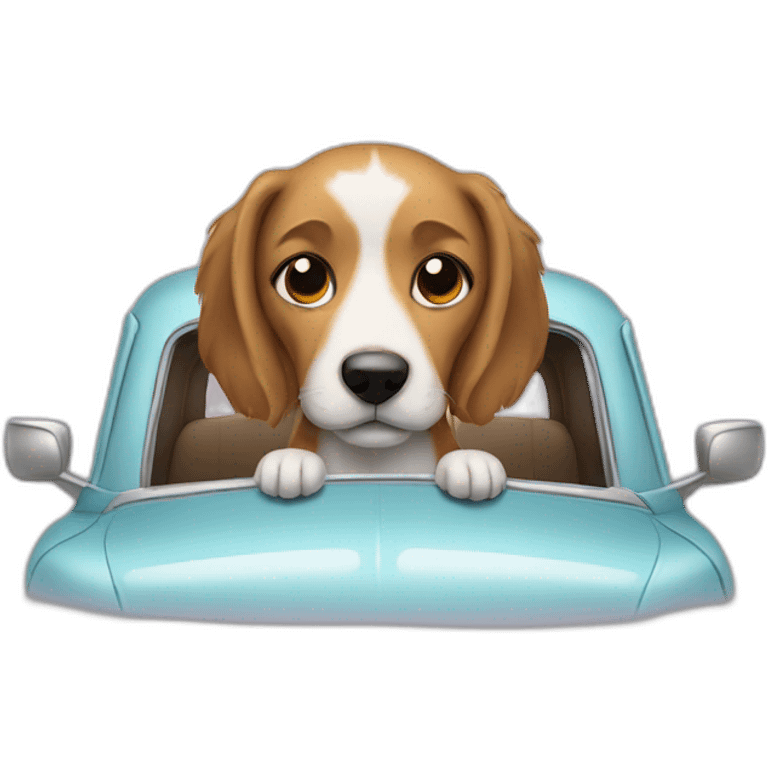 dog in a car  emoji