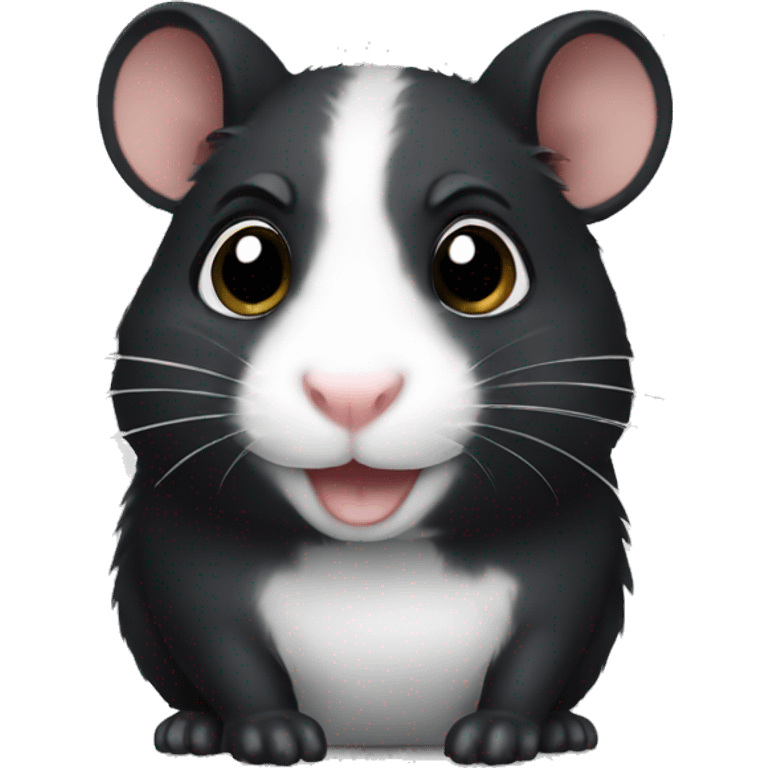 Black hamster emoji