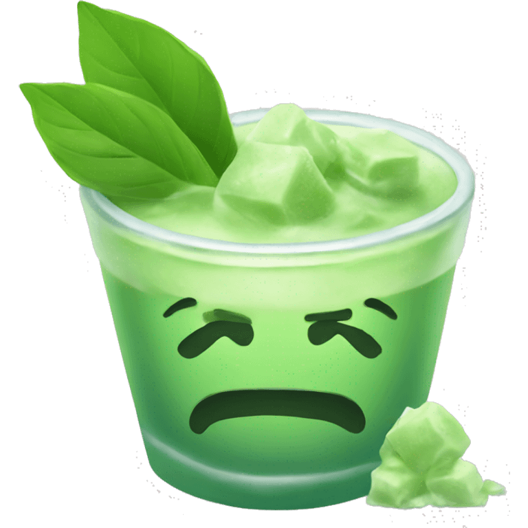 Ice matcha  emoji