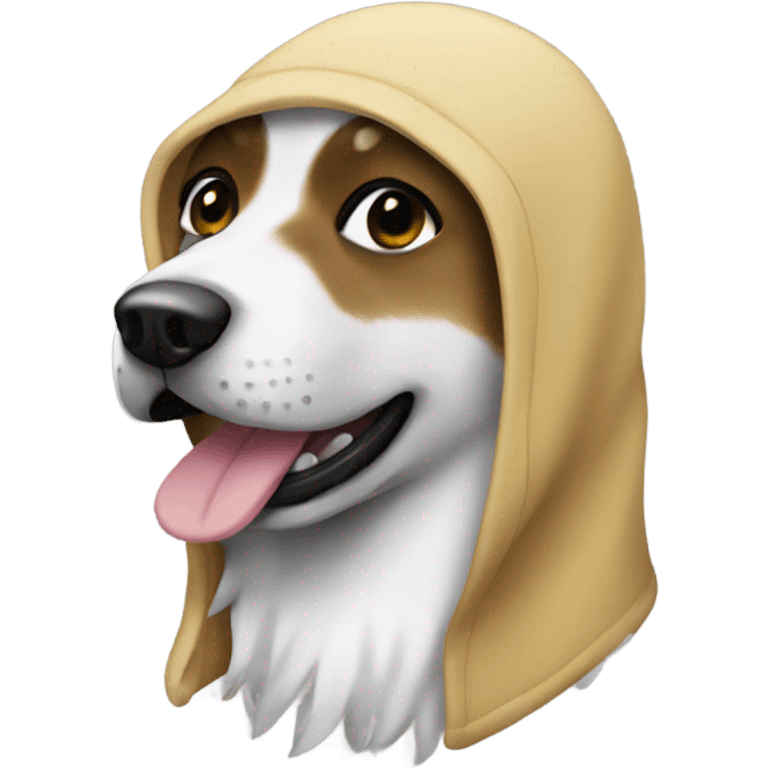 Dog wearing a balaclava  emoji