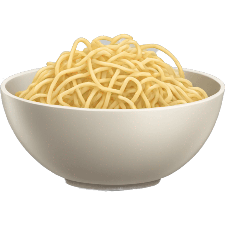 Big bowl of thin noodles emoji