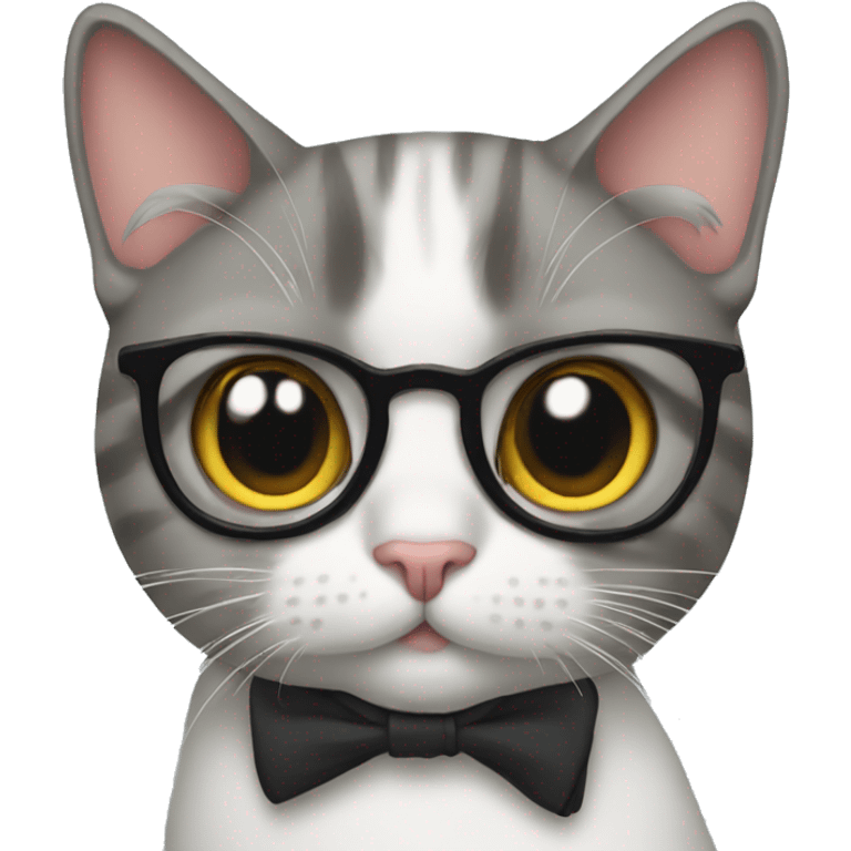 Cat with bow tie  emoji