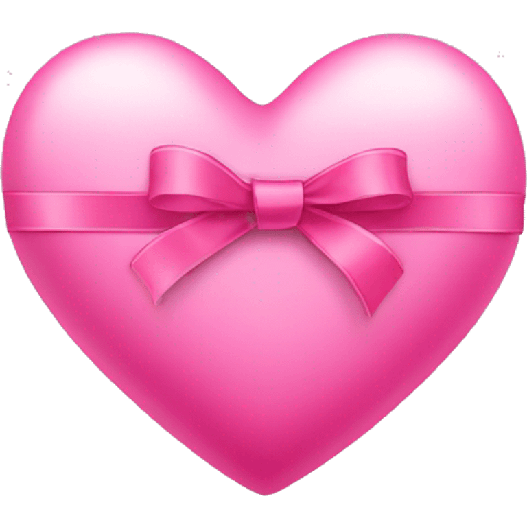 pink heart with ribbon emoji