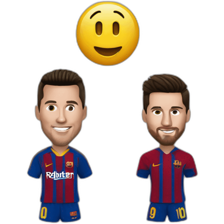 Ronaldo et messi emoji