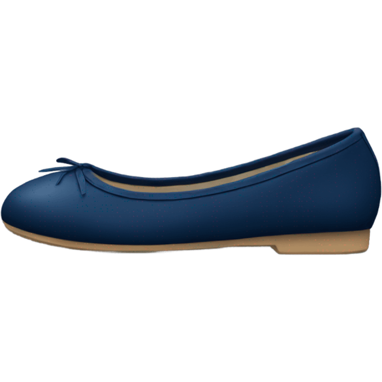 Ballet flats in dark blue emoji