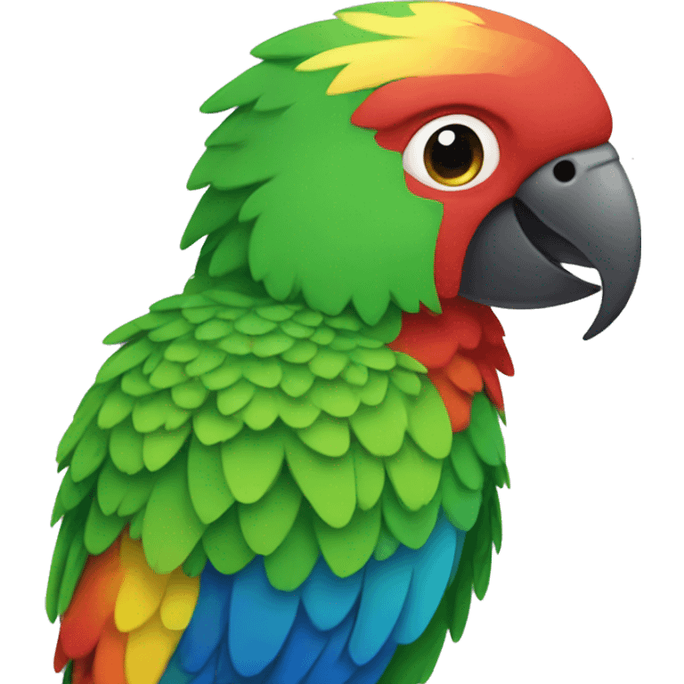 parrot reinbow emoji