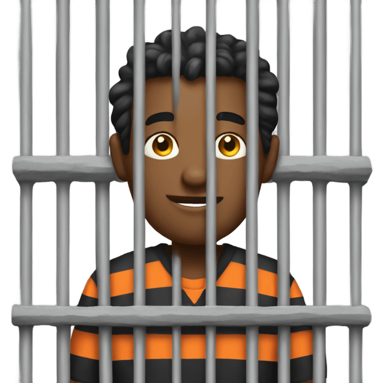 prisoner in jail emoji