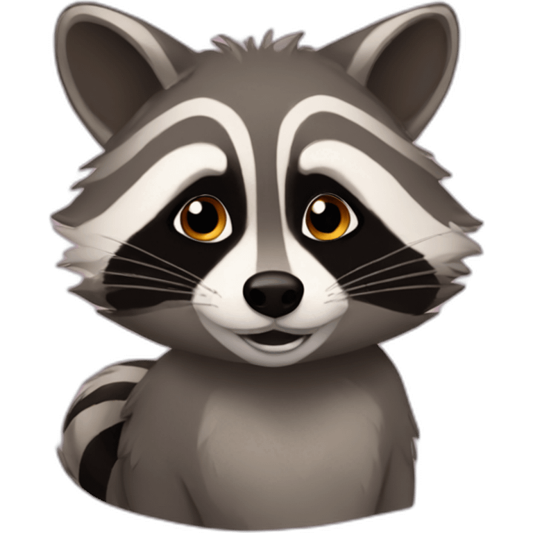 Raccoon love Jodel emoji