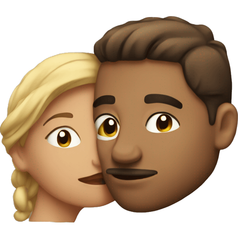 Couple kissing emoji