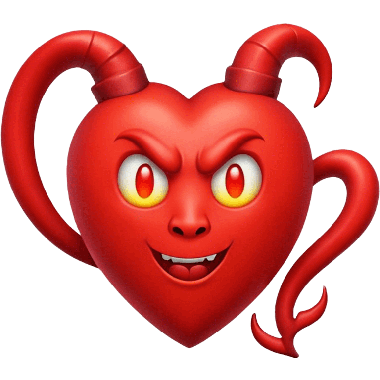 Devil heart emoji