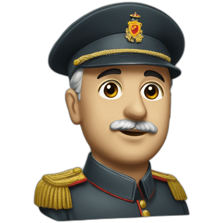 Francisco franco con una pala emoji