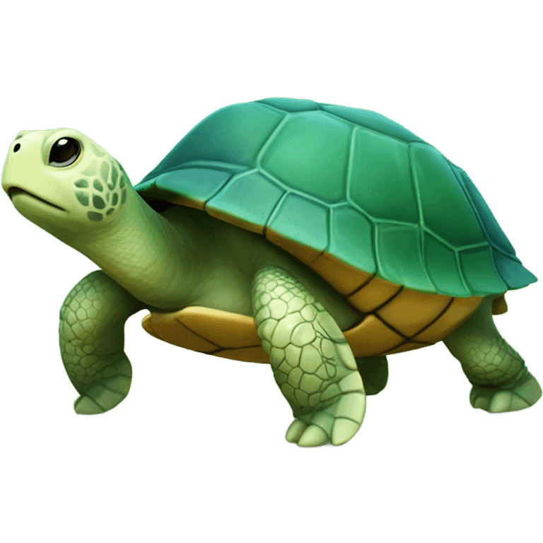 A turtle with a "WB" logo on its shell, symbolizing slow and steady growth. emoji